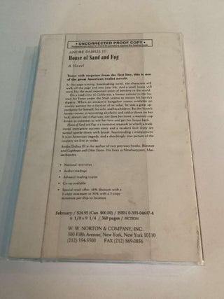 House of Sand and Fog (Uncorrected Proof)