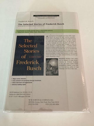 The Stories of Frederick Busch (Advance Reading Copy)