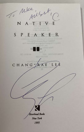 Native Speaker (Uncorrected Proof)