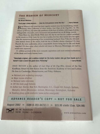 The Heaven of Mercury (Advance Reading Copy)