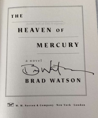 The Heaven of Mercury (Advance Reading Copy)