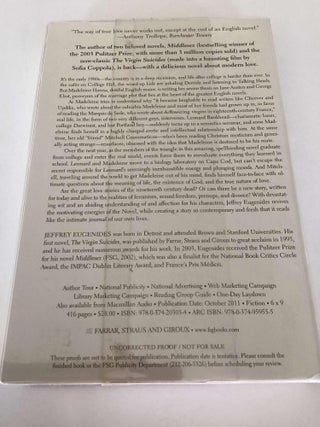 The Marriage Plot (Advance Reading Copy)