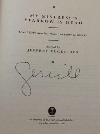 My Mistress's Sparrow is Dead