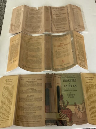 Three (3) First Edition Book Lot of Books by Early Pulitzer Prize Winning Author Margaret Wilson with dust jackets: The Kenworthys, The Painted Room, Trousers of Taffeta