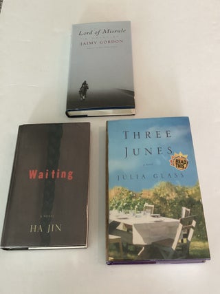 Item #1818 National Book Award-winning 3-Book Lot: Waiting, Three Junes, Lord of Misrule. Julia...