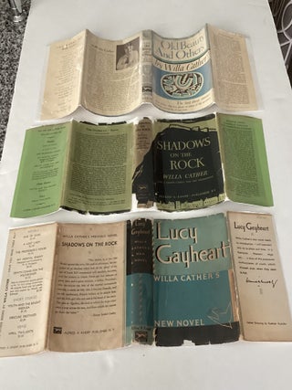 3-Book Lot of Books by Pulitzer Prize-winning author Willa Cather: Shadow on the Rock, Lucy Gayheart, The Old Beauty and Others