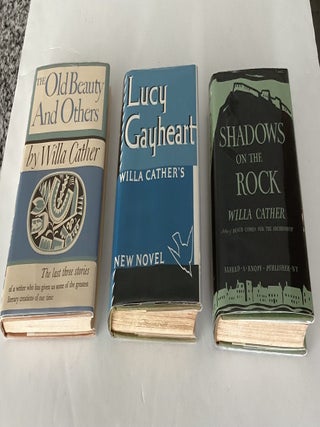 3-Book Lot of Books by Pulitzer Prize-winning author Willa Cather: Shadow on the Rock, Lucy Gayheart, The Old Beauty and Others