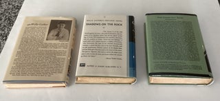 3-Book Lot of Books by Pulitzer Prize-winning author Willa Cather: Shadow on the Rock, Lucy Gayheart, The Old Beauty and Others