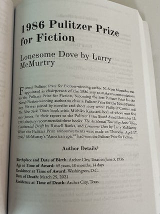 Identifying Books That Won the Pulitzer Prize for the Novel/Fiction: 1918 to 2026