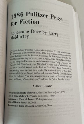 Identifying Books That Won the Pulitzer Prize for the Novel/Fiction: 1918 to 2026