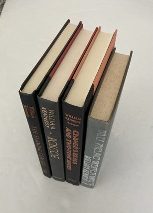 William Kennedy 4-Book Lot: Billy Phelan"s Greatest Game (signed), The Flaming Corsage (signed), Roscoe, Chango"s Beads and Two-Tone Shoes (signed)
