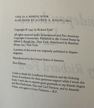 3-Book Lot of Pulitzer Prize for Fiction-winning Books: The Mambo Kings Play Songs of Love (signed), Independence Day (ARC signed on bookplate), Tinkers
