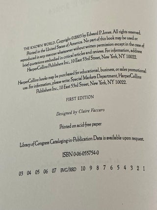 2-Book Lot of Pulitzer Prize for Fiction-winning Books: Independence Day (signed), The Known World (ARC)