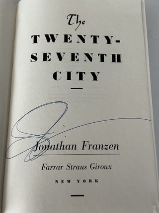 Jonathan Franzen 3-Book First Edition Lot: The Twenty-Seventh City (signed ARC), The Corrections, Freedom (signed)