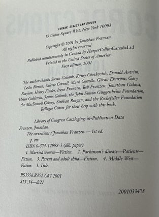 Jonathan Franzen 3-Book First Edition Lot: The Twenty-Seventh City (signed ARC), The Corrections, Freedom (signed)
