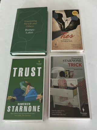 Item #1868 Translating Myself and Others and three of translated works (Ties, Trick, Trust)....
