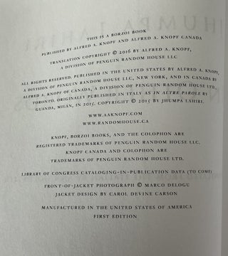 In Other Words 3-Book Lot: U.S. advance reader's edition and signed U.S. first edition, first Italian edition (In Altre Parole)